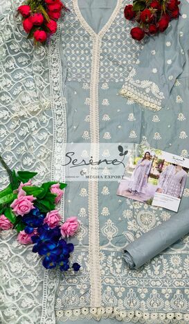 SERENE S 62 LAWN COTTON PAKISTANI SUITS CATALOGUE