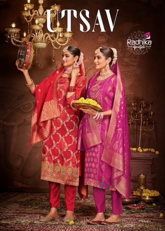 RADHIKA LIFESTYLE UTSAV READYMADE SUITS KARWA CHAUTH CATALOGUE