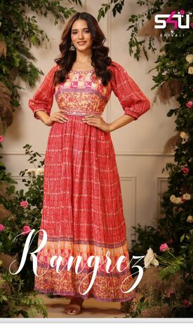 S4U RANGREZ VOL 2 HANDWORK KURTIS MANUFACTURER SURAT