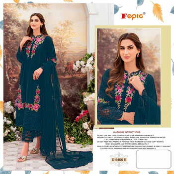 FEPIC ROSEMEEN C 5406 GEORGETTE EMBROIDERY PAKISTANI SUITS CATALOGUE