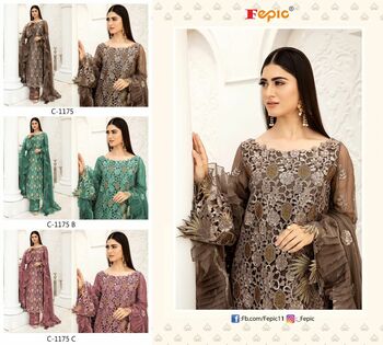 FEPIC ROSEMEEN C 1175 PAKISTANI SUITS NEW CATALOGUE