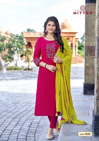 MITTOO LIFE STYLE VOL 4 READYMADE TOP PANT WITH DUPATTA WHOLESALER SURAT