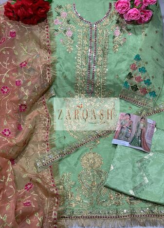 ZARQASH MARIYA B MBROIDERED VOL 2 Z 2080 PAKISTANI SALWAR KAMEEZ CATALOGUE