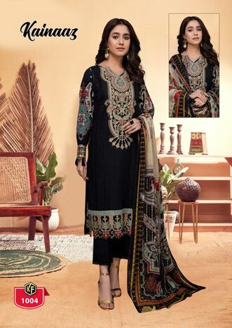 KEVAL FAB KAINAAZ LUXURY COTTON PRINT KARACHI SUITS WHOLESALE