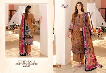 SHREE FABS CHEVRON VOL 19 PAKISTANI SUITS WHOLESALER COTTON DUPATTA 