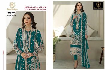 ZIAAZ DESIGNS NOOR JAHAN VOL 9 SEMI STITCHED PAKISTANI SUITS CATALOGUE