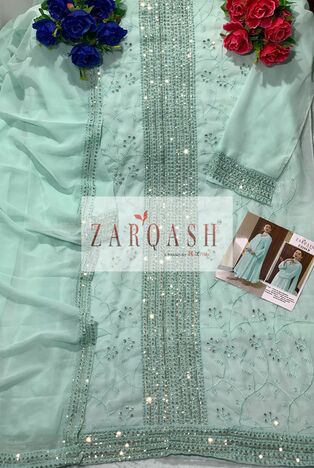 ZARQASH FLORENCE Z 2104 GEORGETTE PAKISTANI SUITS CATALOGUE