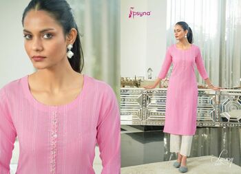 PSYNA LUXURY COTTON KURTIS LATEST CATALOGUE