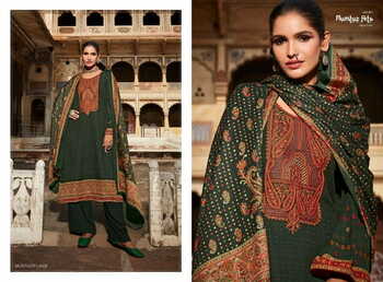 MUMTAZ ARTS MUNTAZIR PASHMINA PRINT EMBROIDERY SUITS WINTER COLLECTION