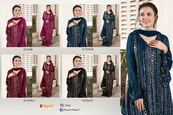 FEPIC ROSEMEEN 5194 PAKISTANI SUITS LATEST CATALOGUE 2022