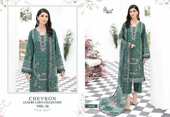 SHREE FABS CHEVRON LUXURY LAWN COLLECTION VOL 16 LAWN PAKISTANI SUITS