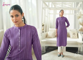 PSYNA LUXURY COTTON KURTIS LATEST CATALOGUE