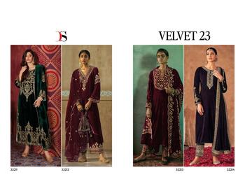 DEEPSY SUITS VELVET 23 EMBROIDERY PAKISTANI SUITS SUPPLIER SURAT