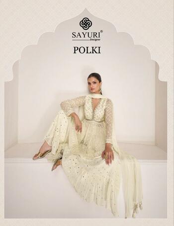 SAYURI  DESIGNER POLKI CATALOGUE SALWAR SUITS WHOLESALER 