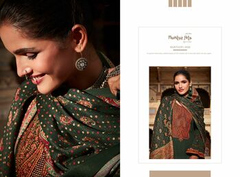 MUMTAZ ARTS MUNTAZIR PASHMINA PRINT EMBROIDERY SUITS WINTER COLLECTION