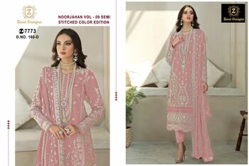 ZIAAZ DESIGNS NOOR JAHAN VOL 9 SEMI STITCHED PAKISTANI SUITS CATALOGUE