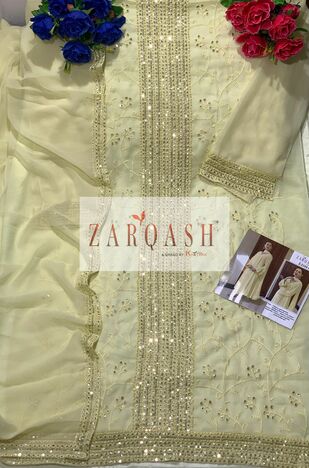 ZARQASH FLORENCE Z 2104 GEORGETTE PAKISTANI SUITS CATALOGUE