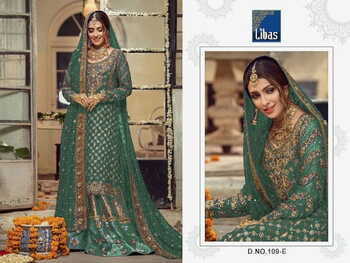 LIBAS 109 SERIES GEORGETTE PAKISTANI SALWAR SUITS NEW CATALOGUE