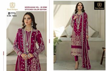 ZIAAZ DESIGNS NOOR JAHAN VOL 9 SEMI STITCHED PAKISTANI SUITS CATALOGUE