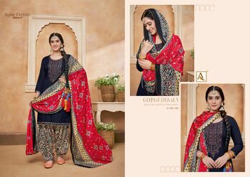 ALOK SUITS NIGAAR PATIYALA VOL 3 VISCOSES RAYON SLUB PRINT SUITS SURAT