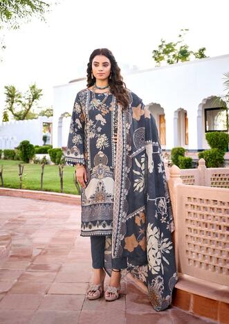 ISHAAL PRINTS GULMOHAR VOL 24 LAWN KARACHI SUITS AT SURAT