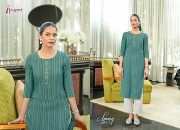 PSYNA LUXURY COTTON KURTIS LATEST CATALOGUE