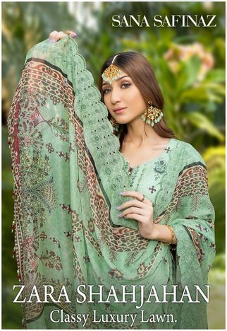 SANA SAFINAZ ZARA SHAHJAHAN CLASSY LUXURY LAWN KARACHI SUITS COLLECTION