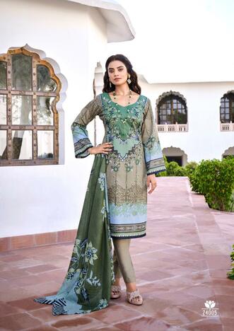 ISHAAL PRINTS GULMOHAR VOL 24 LAWN KARACHI SUITS AT SURAT