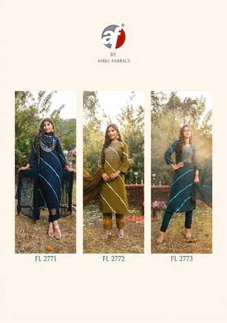 ANJU FABRICS FIRST LIGHT VOL 2 KURTI PANT WITH DUPATTA NEW COLLECTION 2023