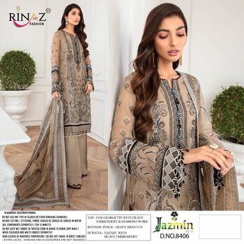 RINAZ FASHION JAZMIN VOL 17 PAKISTANI GEORGETTE SUITS LATEST COLLECTION