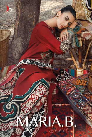 DEEPSY SUITS MARIA B EMBROIDERED LAWN 1981 TO 1987 SERIES PAKISTANI SUITS