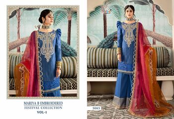 SHREE FABS MARIYA B EMBROIDERED FESTIVAL COLLECTION VOL 1 PAKISTANI SUITS