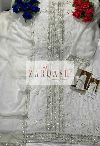 ZARQASH FLORENCE Z 2104 GEORGETTE PAKISTANI SUITS CATALOGUE