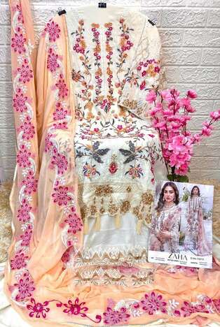 ZAHA 10013 SERIES SINGLE DESIGN PAKISTANI SUITS SURAT