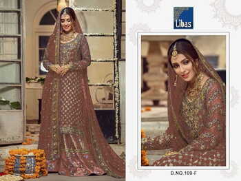 LIBAS 109 SERIES GEORGETTE PAKISTANI SALWAR SUITS NEW CATALOGUE