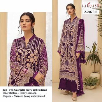 ZARQASH ADAN LIBAS Z 2078 PAKISTANI SUITS WHOLESALE