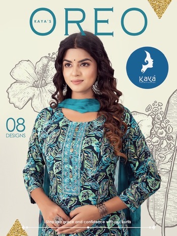 KAYA KURTI OREO RAYON FOIL PRINT KURTIS CATALOGUE WHOLESALER IN SURAT