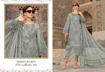 SHREE FABS MARIYA B LAWN EID COLLECTION 2023 3020 TO 3027 SERIES PAKISTANI SUITS