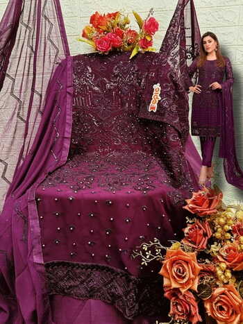 FEPIC ROSEMEEN C 1280 SERIES GEORGETTE PAKISTANI SUITS