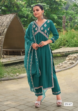 KALAROOP KAJREE READYMADE KURTI SETS SUPPLIER IN SURAT