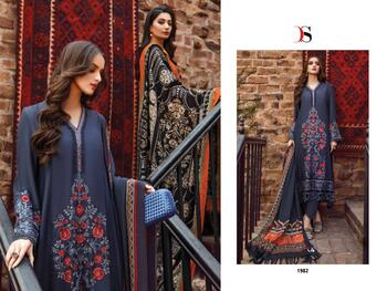 DEEPSY SUITS MARIA B EMBROIDERED LAWN 1981 TO 1987 SERIES PAKISTANI SUITS