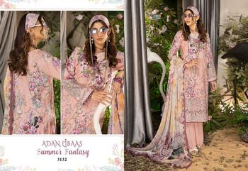 SHREE FABS ADAN LIBAAS SUMMER FANTASY COTTON PRINT PAKISTANI SUITS NEW CATALOGUE