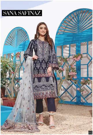 SANA SAFINAZ ZARA SHAHJAHAN CLASSY LUXURY LAWN KARACHI SUITS COLLECTION