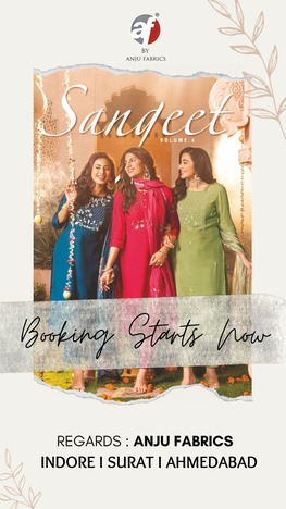 ANJU FABRIC SANGEET VOL 4 KURTI WHOESALER IN SURAT