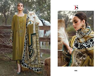 DEEPSY SUITS MARIA B EMBROIDERED LAWN 1981 TO 1987 SERIES PAKISTANI SUITS