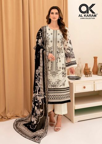 AL KARAM QUEENS COURT VOL 4 PAKISTANI LAWN KARACHI SUITS WHOLESALER