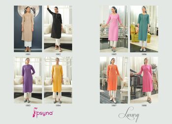 PSYNA LUXURY COTTON KURTIS LATEST CATALOGUE