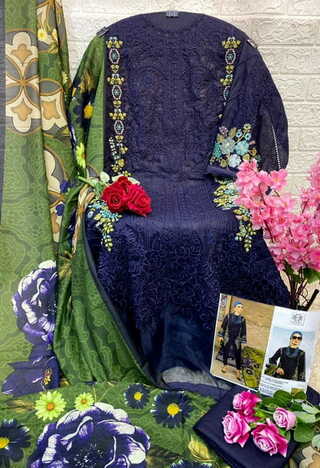 MUSHQ M 220 & 222 COTTON EMBROIDERY PAKISTANI SUITS BY SHRADDHA