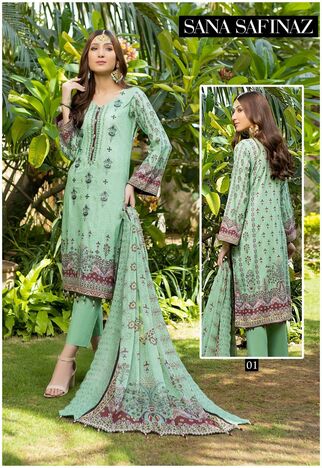 SANA SAFINAZ ZARA SHAHJAHAN CLASSY LUXURY LAWN KARACHI SUITS COLLECTION