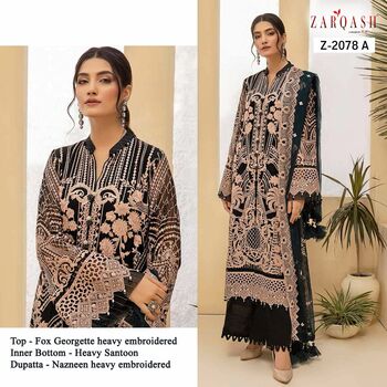 ZARQASH ADAN LIBAS Z 2078 PAKISTANI SUITS WHOLESALE